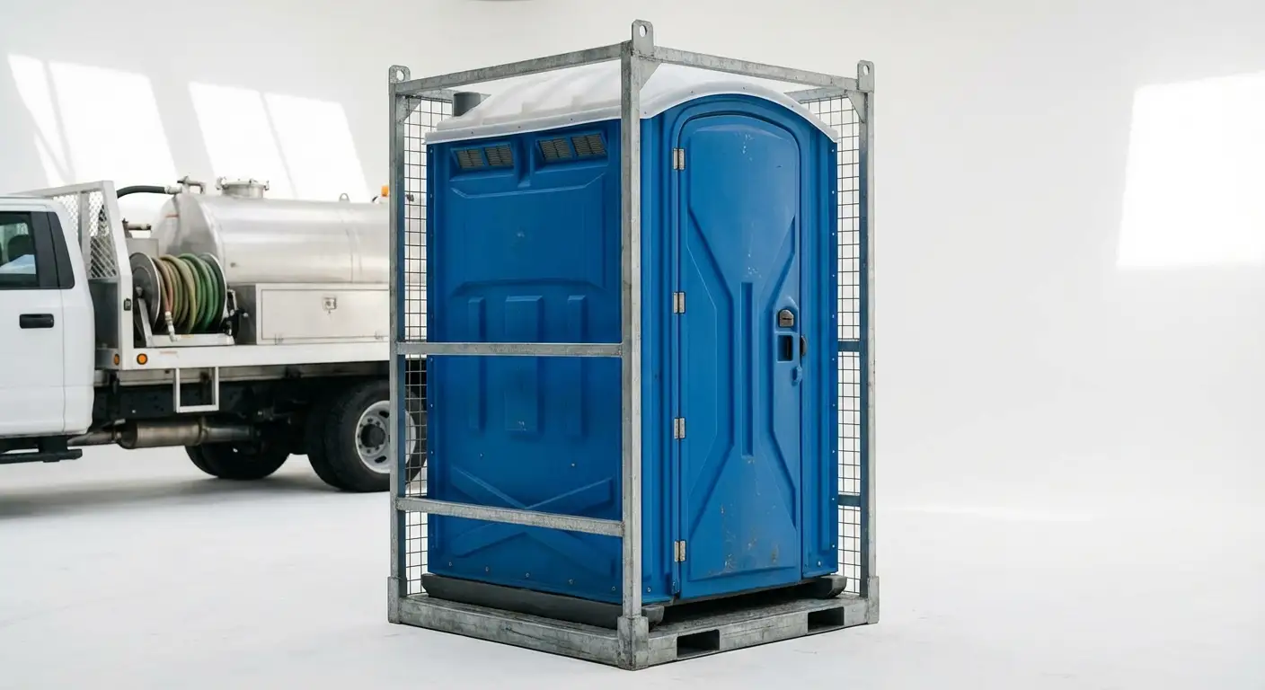 Crane-Liftable Portable Toilet Technical Specifications in Delton, MI
