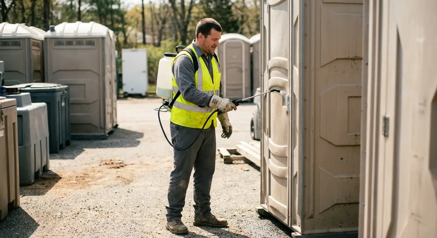 Sanitation safety protocols and portable restroom rental in Delton, MI